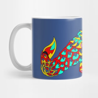 the pangolin in marvelous color pattern ecopop anteater Mug